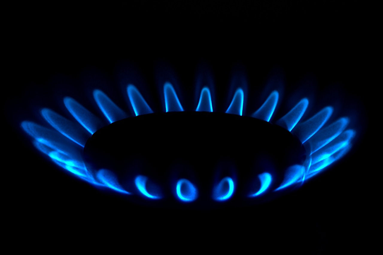 gas burning fireplace